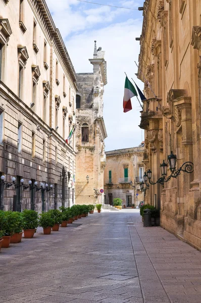 Folyosóját. Lecce. Puglia. Olaszország. — Stock Fotó