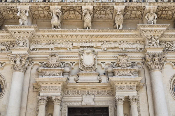 Basílica de Santa Croce. Lecce. Puglia. Italia . — Foto de Stock