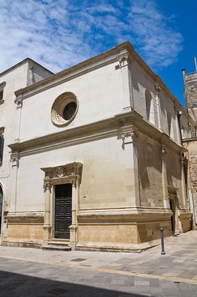 Kostel svatého elisabetta. Lecce. Puglia. Itálie. — Stock fotografie