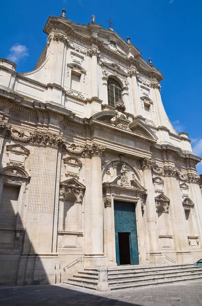 İrini Kilisesi. Lecce. Puglia. İtalya. — Stok fotoğraf