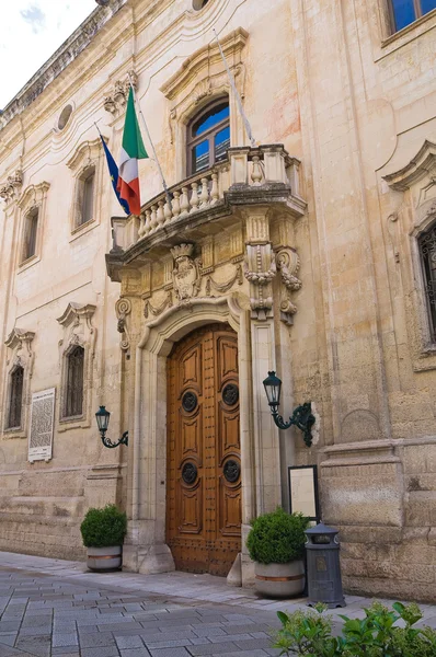 Palácio de Carafa. Lecce. Puglia. Itália . — Fotografia de Stock