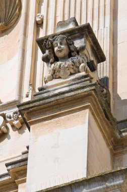 st. chiara Kilisesi. Lecce. Puglia. İtalya.