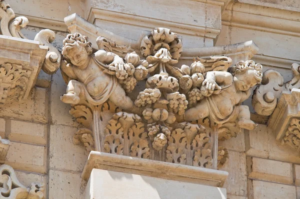 Palacio del seminario. Lecce. Puglia. Italia . — Foto de Stock