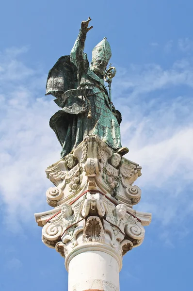 Колонна Святого Оронцо. Лечче. Апулия. Италия . — стоковое фото