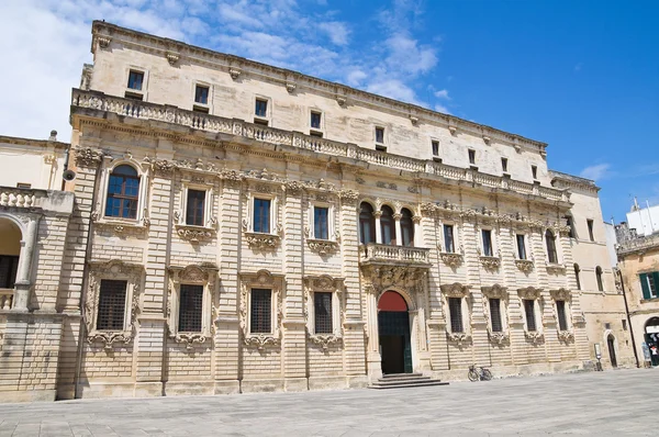 Seminarie paleis. Lecce. Puglia. Italië. — Stockfoto