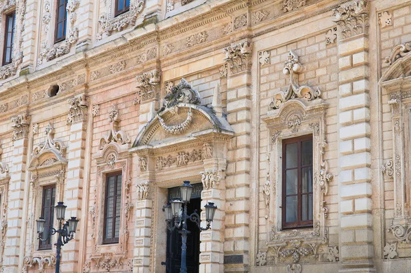 Παλάτι της ουράνια. Λέτσε. Puglia. Ιταλία. — Φωτογραφία Αρχείου