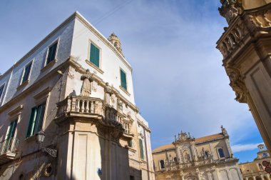 Duomo Square. Lecce. Puglia. Italy. clipart