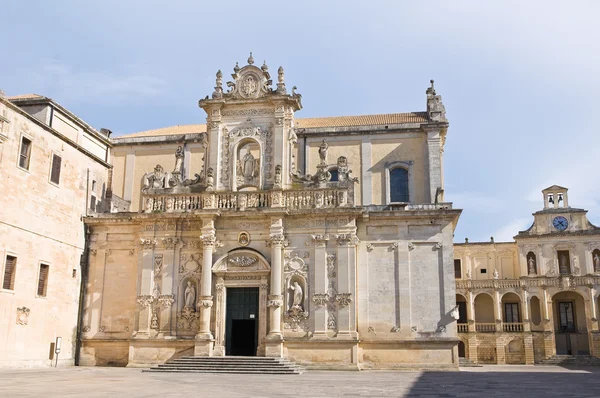 Katedrála v lecce. Puglia. Itálie. — Stock fotografie