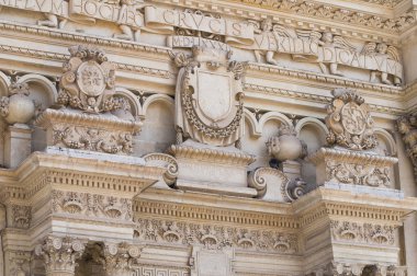 Santa croce bazilika. Lecce. Puglia. İtalya.