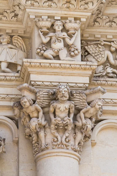 Santa Croce Basilica. Lecce. Puglia. Italy. — Stock Photo, Image