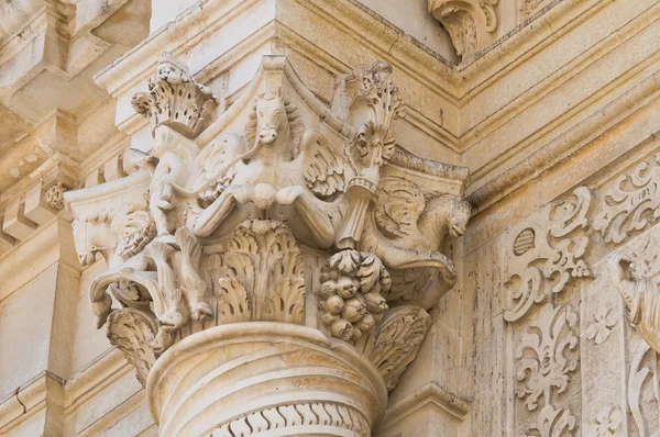 サン ジョヴァンニ バッティスタ大聖堂。レッチェ。プーリア州。イタリア. — ストック写真