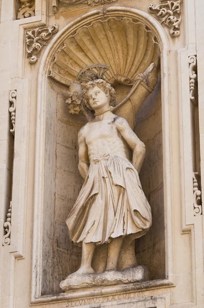 Aziz giovanni battista Bazilikası. Lecce. Puglia. İtalya. — Stok fotoğraf