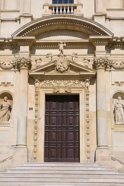 Iglesia de Santa Maria della Grazia. Lecce. Puglia. Italia . — Foto de Stock
