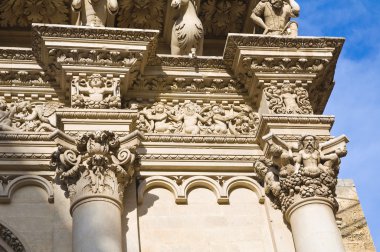 Santa croce bazilika. Lecce. Puglia. İtalya.