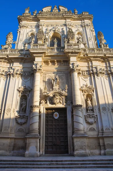 Basiliek van st. giovanni battista. Lecce. Puglia. Italië. — Stockfoto