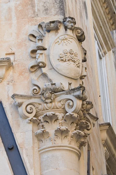 Paladini palace. Lecce. Puglia. Italy. — Stock Photo, Image