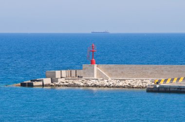 otranto panoramik manzaralı. Puglia. İtalya.