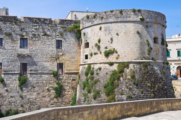 Otrantos Aragonesiske slott. Puglia. Italia . – stockfoto