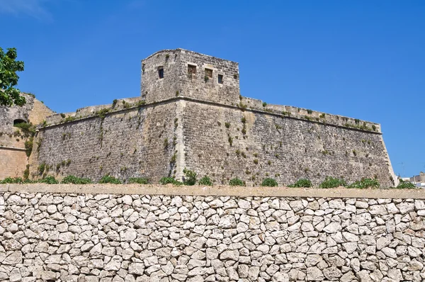 Slottet Castello aragonese i otranto. Puglia. Italien. — Stockfoto