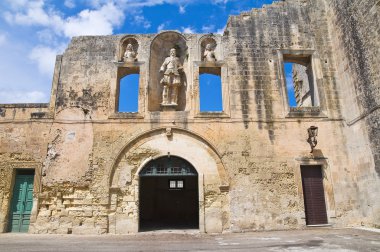 castromediano-limburg Ducal Sarayı. Cavallino. Puglia. İtalya.