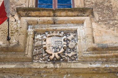 castromediano-limburg Ducal Sarayı. Cavallino. Puglia. İtalya.