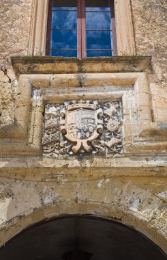 castromediano-limburg Ducal Sarayı. Cavallino. Puglia. İtalya.