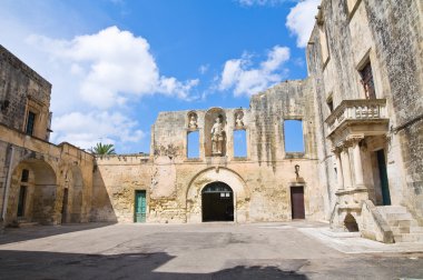 castromediano-limburg Ducal Sarayı. Cavallino. Puglia. İtalya.