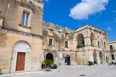 castromediano-limburg Ducal Sarayı. Cavallino. Puglia. İtalya.