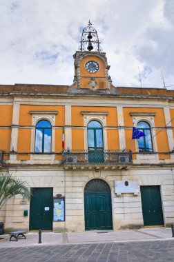 Municipal building. Calimera. Puglia. Italy. clipart