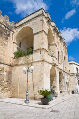 castromediano-limburg Ducal Sarayı. Cavallino. Puglia. İtalya.