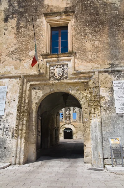 Ducal palace of Castromediano-Limburg. Cavallino. Puglia. Italy. — Stock Photo, Image