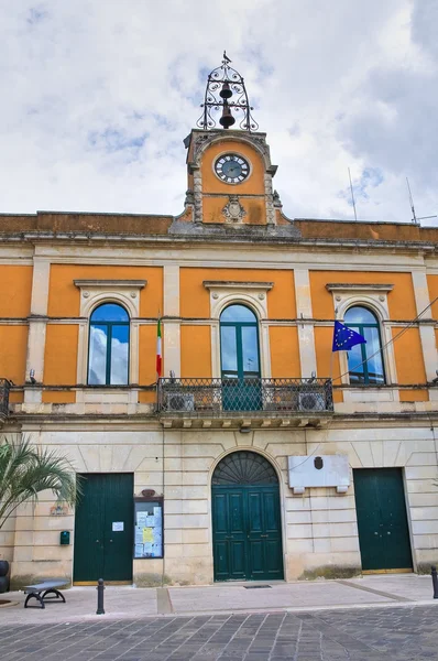 stock image Municipal building. Calimera. Puglia. Italy.