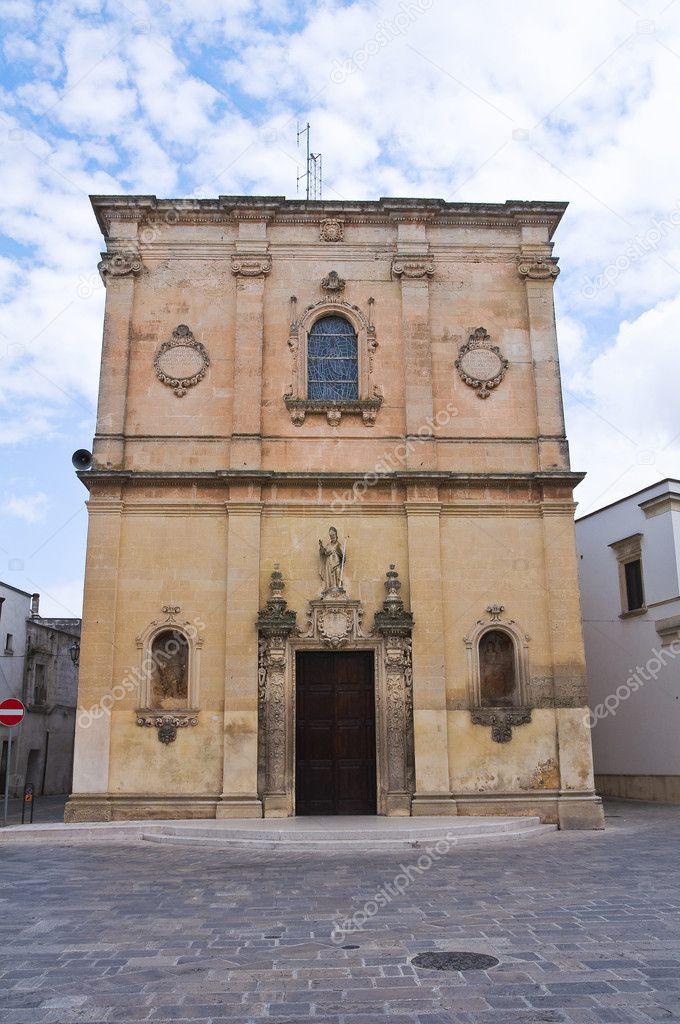 Mother Church. Calimera. Puglia. Italy.