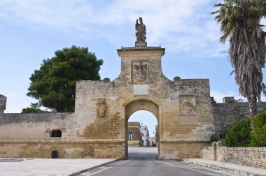 st. oronzo kapısı. Acaya. Vernole. Puglia. İtalya.