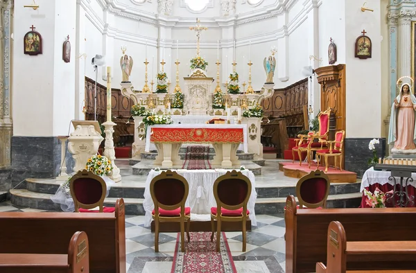 De moederkerk. Martano. Puglia. Italië. — Stockfoto