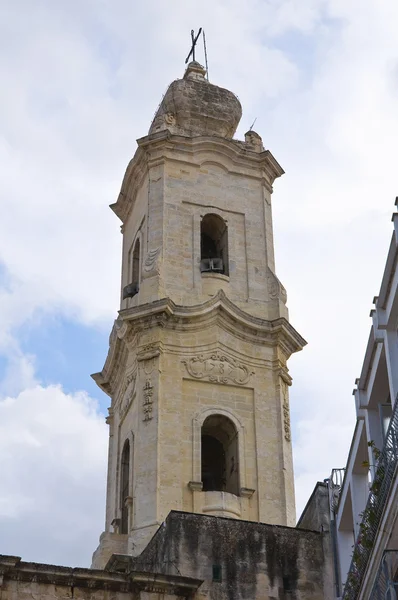 母亲教会的 belltower。卡瓦利诺。普利亚大区。意大利. — 图库照片