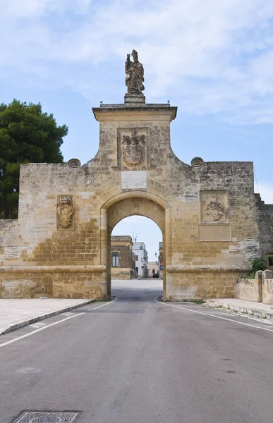 Porta de St. Oronzo. Acaya. Vernole. Puglia. Itália . — Fotografia de Stock