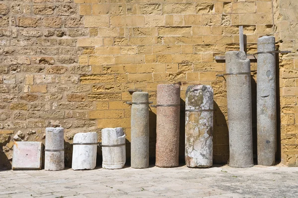 Archeologický nález. Otranto. Puglia. Itálie. — Stock fotografie