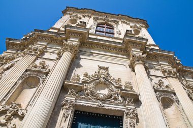 st. chiara Kilisesi. Lecce. Puglia. İtalya.