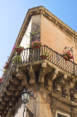 Rossi Sarayı. Lecce. Puglia. İtalya.