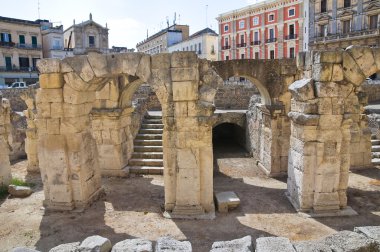 Roman Amphitheatre. Lecce. Puglia. Italy. clipart