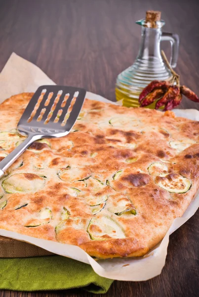 stock image Focaccia with zucchini.