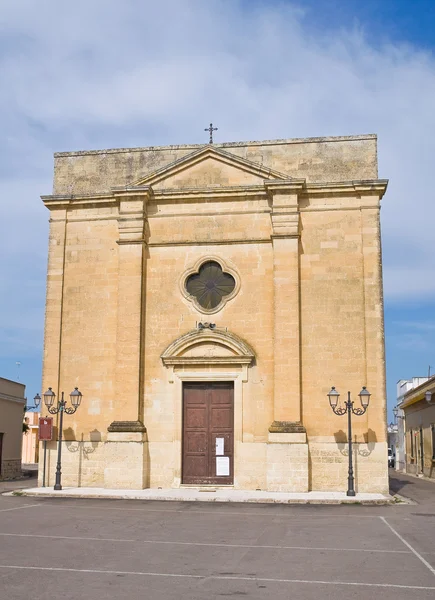 Kerk van Apts. Vernole. Puglia. Italië. — Stockfoto