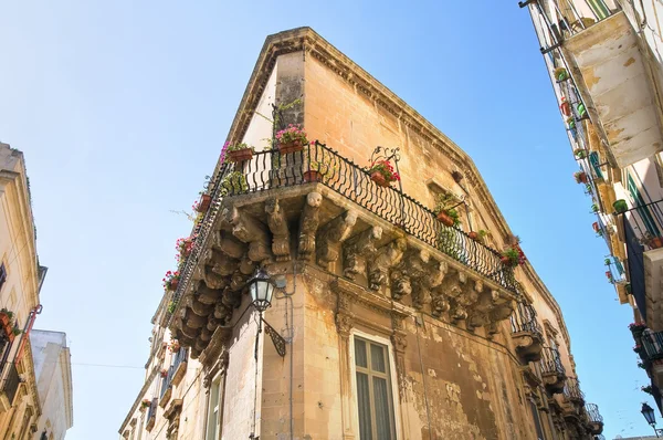 Rossi palace. Lecce. Puglia. Italien. — Stockfoto