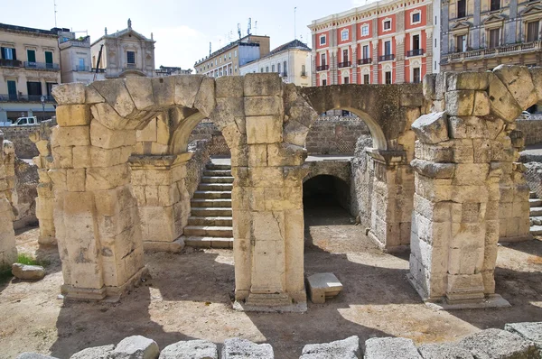 Roomalainen amfiteatteri. Lecce! Pugliaan. Italia . — kuvapankkivalokuva
