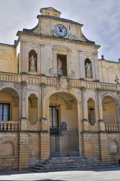 Piskoposluk Sarayı. Lecce. Puglia. İtalya. — Stok fotoğraf