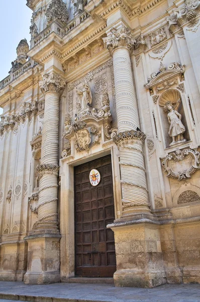 Aziz giovanni battista Bazilikası. Lecce. Puglia. İtalya. — Stok fotoğraf
