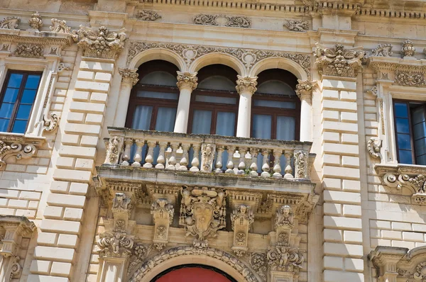 Palácio do seminário. Lecce. Puglia. Itália . — Fotografia de Stock