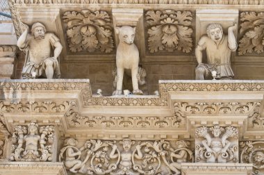 Santa croce bazilika. Lecce. Puglia. İtalya.