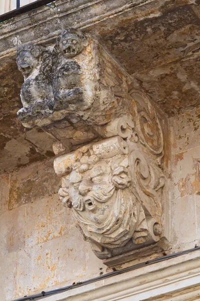 Donadeo - Palácio de Tafuri. Lecce. Puglia. Itália . — Fotografia de Stock
